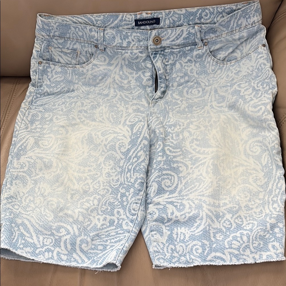 Bandolino Blue Patterned Women's Shorts